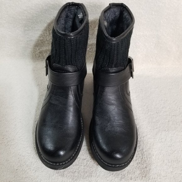 Vangelo black ankle boots with fur lining - Picture 3 of 9